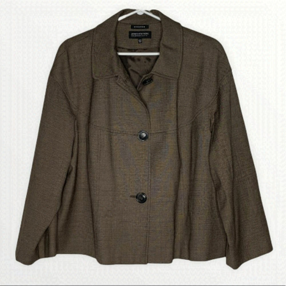 𝅺JONES NY Cropped Swing Coat
